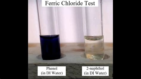 ferric chloride color test.